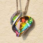 Buddha Stones Love Heart Birthstone Healing Energy Necklace Pendant Necklaces & Pendants BS 47