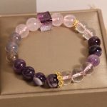 Buddha Stones Natural Amethyst Pink Crystal Inner Peace And Healing Bracelet Bracelet BS 3