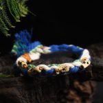 Buddha Stones Tibetan Zakiram Goddess of Wealth Bead Engraved Handmade Luck Bracelet Bracelet BS 11