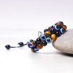 Buddha Stones Evil Eye Hematite Tiger Eye Protection Beaded Bracelet Bracelet BS 10