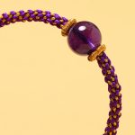 Buddha Stones Handmade Red Agate Amethyst Golden Rutilated Quartz Pink Crystal Bead Calm Braided Bracelet Bracelet BS 16
