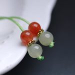 Buddha Stones 925 Sterling Silver Jade Luck Flower Butterfly Bracelet Bracelet BS 15