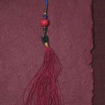 Buddha Stones 108 Mala Beads Bodhi Seed Dzi Bead Peace Tassel Bracelet Mala Bracelet BS 11