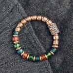 Buddha Stones Tibetan Colorful Glass Beads Copper Wealth Bracelet Bracelet BS 8