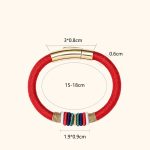 Buddha Stones Tibetan Handmade Colorful King Kong Knot Five Elements Luck Braid String Bracelet Bracelet BS 9