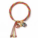 Reincarnation Knot Luck String Protection Braid Bracelet Bracelet BS Colorful&Beast (Wrist Circumference 14-20cm)