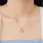 Buddha Stones 925 Sterling Silver Hetian Jade Gourd Abundance Necklace Pendant Necklaces & Pendants BS 4