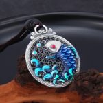 Buddha Stones 999 Sterling Silver Luck Koi Fish Success Prosperity Necklace Pendant Necklaces & Pendants BS 1