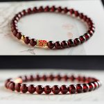 Buddha Stones 999 Gold Koi Fish Natural Garnet Protection Bracelet Bracelet BS 6