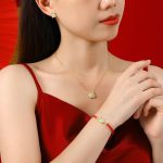 Buddha Stones 925 Sterling Silver Year of the Dragon Natural Hetian Jade Red Agate Cute Dragon Protection Success Bracelet Necklace Pendant Earrings Bracelet Necklaces & Pendants BS 10