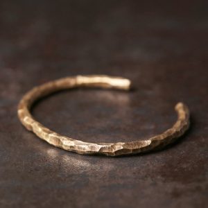 Buddha Stones Tibetan Bump Texture Copper Luck Cuff Bracelet Bangle Bracelet Bangle BS 63mm