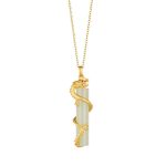 Buddha Stones Jade Dragon Phoenix Copper Protection Necklace Pendant Necklaces & Pendants BS Dragon