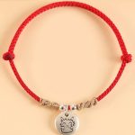Buddha Stones Handmade 999 Sterling Silver Year of the Dragon Cute Chinese Zodiac Luck Braided Bracelet Bracelet BS 1