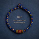 Buddha Stones Tibet Handmade Chinese Zodiac Natal Buddha Luck Strength Braided String Bracelet Bracelet BS Rat-Thousand-armed Avalokitesvara 17-19cm