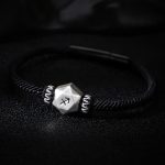 Buddha Stones 999 Sterling Silver 12 Constellations of the Zodiac Protection Handmade String Bracelet Bracelet BS 17