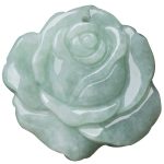 Buddha Stones Lotus Pattern Jade Abundance Prosperity Necklace String Pendant Necklaces & Pendants BS 6