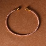 Buddha Stones Simple Design Handmade Luck Braid String Cuff Bracelet Bracelet BS Light Pink