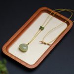 Buddha Stones Natural Hetian Jade Small Bag Pattern Prosperity String Necklace Pendant Necklaces & Pendants BS 11