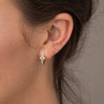 Buddha Stones 925 Sterling Silver Evil Eye Symbol Blessing Stud Earrings Earrings BS 3