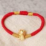 Buddha Stones 999 Sterling Silver Year of the Dragon Copper Coin Fortune Dragon Fu Character Luck Handcrafted Red String Braided Bracelet (Extra 30% Off | USE CODE: FS30) Bracelet BS 2