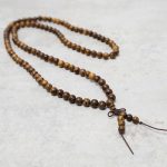 Buddha Stones 108 Mala Beads Bracelet Prayer Meditation Sandalwood Elastic Bracelet BS 22
