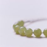 Buddha Stones 925 Sterling Silver Hetian Jade Bead Luck Chain Bracelet Bracelet BS 2