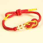 Buddha Stones Handcrafted Eight Thread Peace Knot Peach Blossom Knot Luck Connection Bracelet Bracelet BS 4