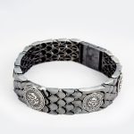 Buddha Stones 925 Sterling Silver Dragon Scales Luck Success Bracelet Bangle Bracelet Bangle BS 2