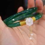 Buddha Stones Natural Cyan White Jade Success Bracelet Bracelet BS 2