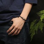 Buddha Stones Round Peace Buckle Jade Abundance Wealth String Bracelet Bracelet BS 4