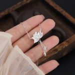 Buddha Stones 999 Sterling Silver Lotus Flower Pod Carved Enlightenment Necklace Pendant Necklaces & Pendants BS 5