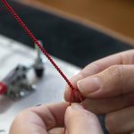 Buddha Stones Cinnabar Blessing Red String 14K Gold Infinity Symbol Bracelet Anklet Bracelet Anklet BS 15