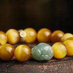 Chinese Zodiac Natal Buddha Tiger Eye Pixiu Jade Protection Bracelet Bracelet BS 5