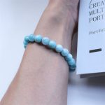 Buddha Stones Natural Larimar Wisdom Confidence Bracelet Bracelet BS 16