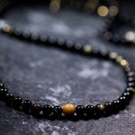 Buddha Stones 108 Mala Beads Gold Sheen Obsidian Tiger Eye Eagle's Eye Stone Wealth Bracelet Mala Bracelet BS 16