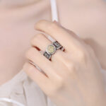 Buddha Stones Tibetan Om Mani Padme Hum Carved Design Copper Coin Purity Rotatable Ring Ring BS 5