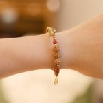 Buddha Stones Tibetan Bodhi Seed Black Onyx Smoky Quartz Om Mani Padme Hum Fu Character Wealth Bracelet Bracelet BS 7