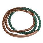 Tibetan Various Agate Stone Copper Protection Triple Wrap Bracelet (Extra 30% Off | USE CODE: FS30) Bracelet BS 13