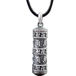 Buddha Stones Tibetan Om Mani Padme Hum Buddha Swastika Luck Necklace Pendant Necklaces & Pendants BS 3