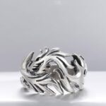 Buddha Stones Dragon Pattern Protection Strength Adjustable Ring Ring BS 13