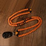 Tibet 108 Mala Beads Rudraksha Bodhi Seed Chinese Zodiac Natal Buddha Wealth Charm Bracelet Mala Bracelet BS 20
