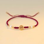 Buddha Stones Copper Coin Fortune Tree Luck Strength Braided Bracelet Bracelet BS Fortune Tree Red(Wrist Circumference 14-18cm)