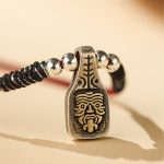 Buddha Stones Tibetan 925 Sterling Silver Zakiram Goddess of Wealth Protection Rope Necklace Pendant Necklaces & Pendants BS 2