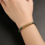 Buddha Stones Handmade 999 Sterling Silver Om Mani Padme Hum Protection Dragon Scale Braided Magnetic Buckle Bracelet Bracelet BS 11