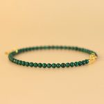 Buddha Stones Natural Malachite Elephant Anti-Anxiety Charm Bracelet Bracelet BS 11