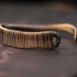 Buddha Stones Simple Design Wrapped Copper Luck Wealth Adjustable Cuff Bracelet Bracelet Bangle BS 3