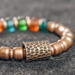 Buddha Stones Tibetan Colorful Glass Beads Copper Wealth Bracelet Bracelet BS 11