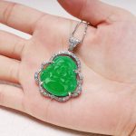 Buddha Stones Good Luck Laughing Buddha Necklace Necklaces & Pendants BS 8
