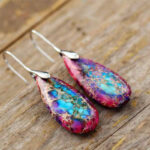 Buddha Stones Emperor Stone Crystal Happiness Earrings Earrings BS 6