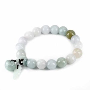 Buddha Stones Natural Jade Pi Xiu Buddha Gourd Apple Success Bracelet Bracelet BS main